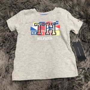 Tommy Hilfiger | Boy' s Flag Shirt | Grey | Size 12M